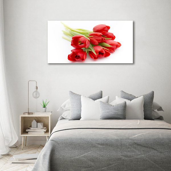 Quadro su vetro acrilico Fiore rosso