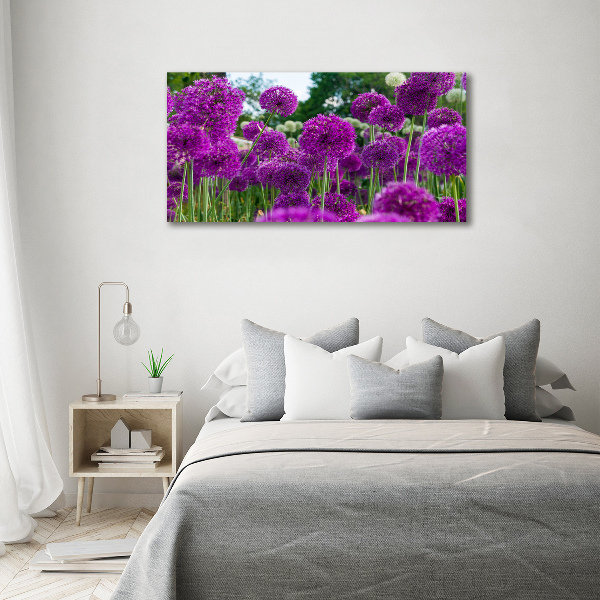 Quadro su vetro acrilico Fiori d'aglio