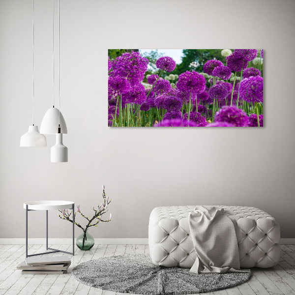 Quadro su vetro acrilico Fiori d'aglio