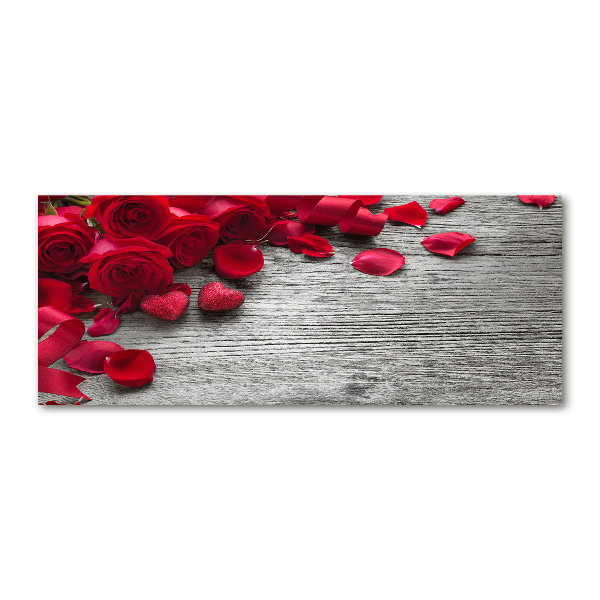 Quadro vetro acrilico Rose rosse