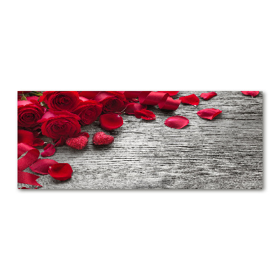 Quadro vetro acrilico Rose rosse