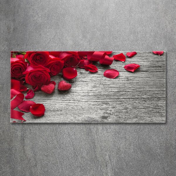 Quadro vetro acrilico Rose rosse