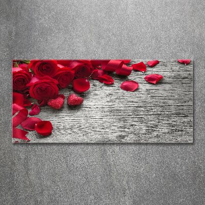 Quadro vetro acrilico Rose rosse