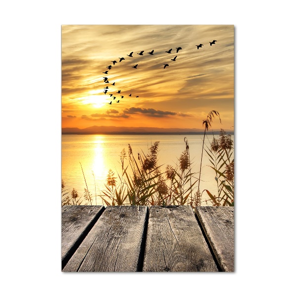 Quadro vetro acrilico verticale Tramonto