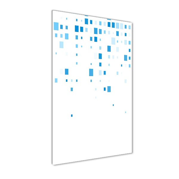 Quadro acrilico verticale Quadrati blu