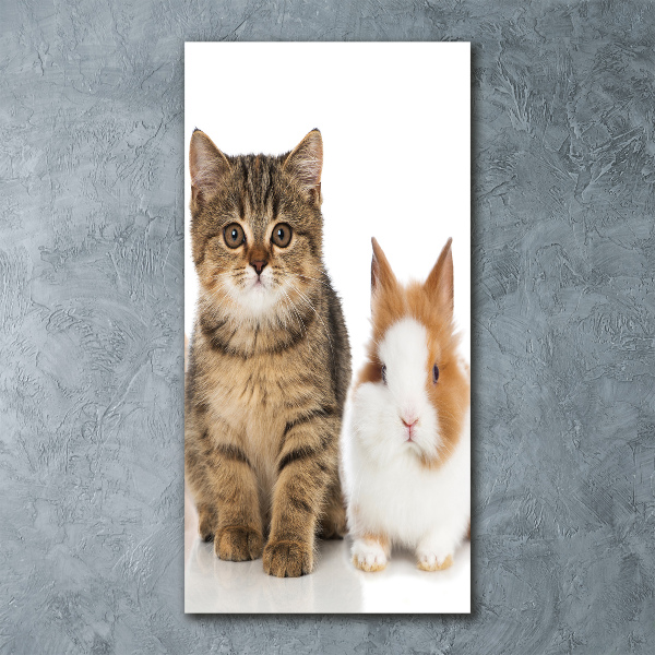 Quadro in vetro acrilico verticale Animali domestici