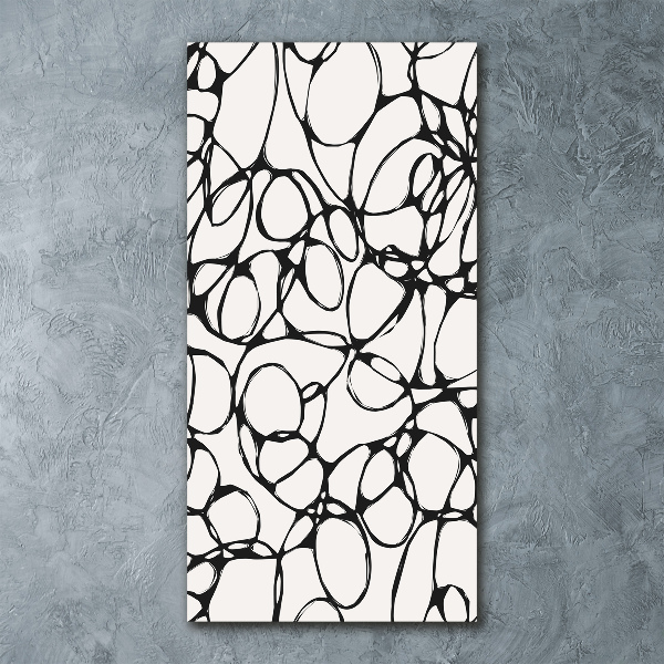 Quadro stampa su vetro acrilico verticale Cerchi caotici