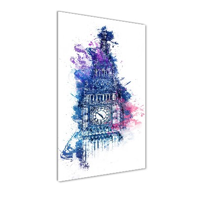 Quadro stampa su vetro acrilico verticale Il colorato Big Ben