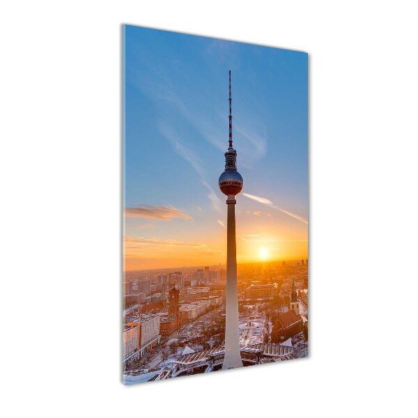 Quadro vetro acrilico verticale Torre televisiva