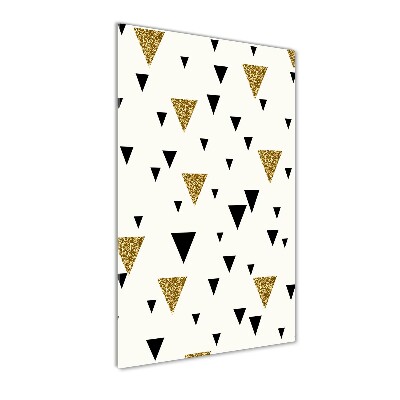 Quadro acrilico verticale Sfondo triangolare