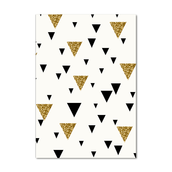 Quadro acrilico verticale Sfondo triangolare