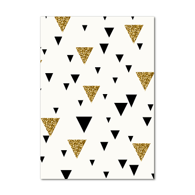 Quadro acrilico verticale Sfondo triangolare