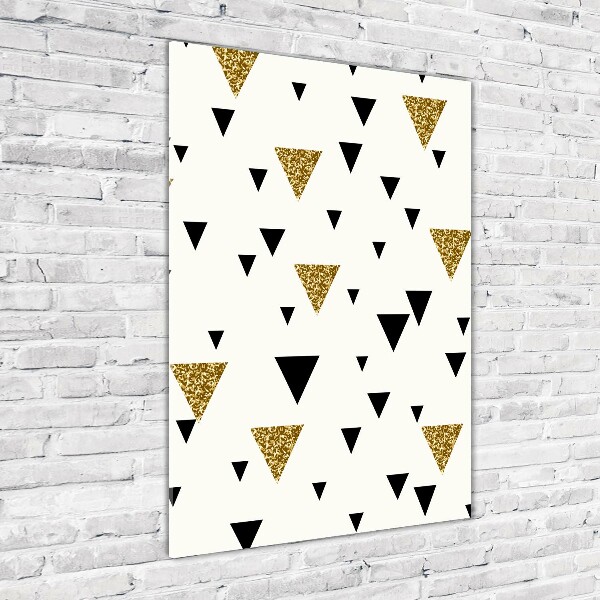 Quadro acrilico verticale Sfondo triangolare