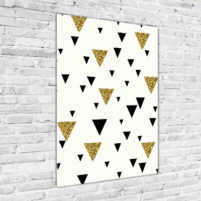 Quadro acrilico verticale Sfondo triangolare