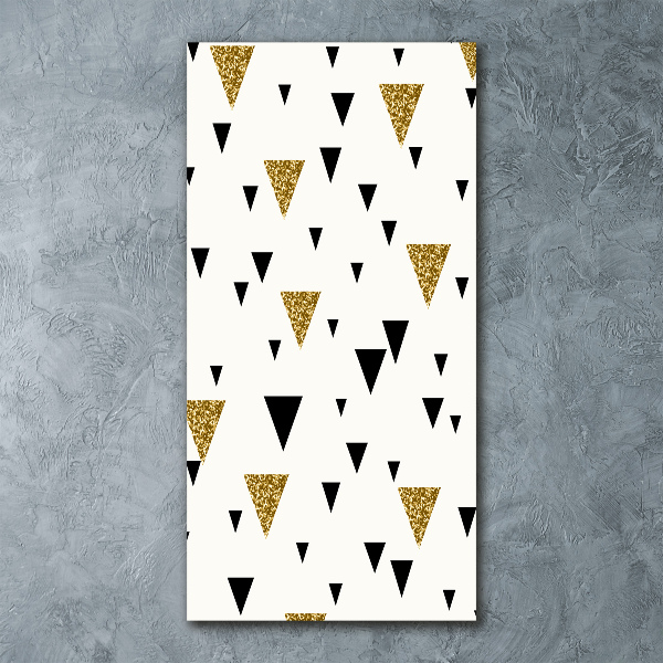 Quadro acrilico verticale Sfondo triangolare