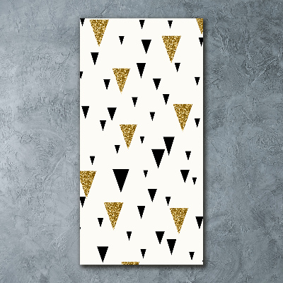 Quadro acrilico verticale Sfondo triangolare