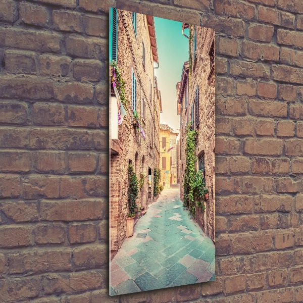 Quadro in vetro acrilico verticale Strade italiane