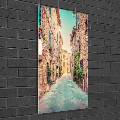 Quadro in vetro acrilico verticale Strade italiane