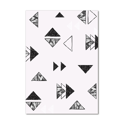 Quadro stampa su vetro acrilico verticale Sfondo triangolare