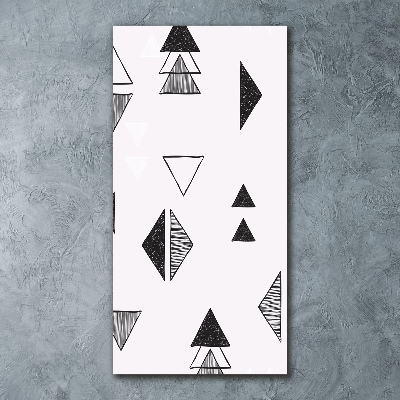 Quadro stampa su vetro acrilico verticale Sfondo triangolare