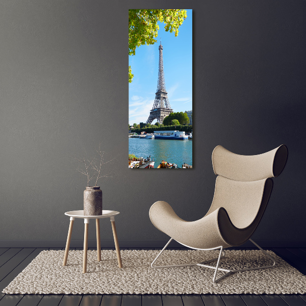 Quadro acrilico verticale Torre Eiffel Parigi