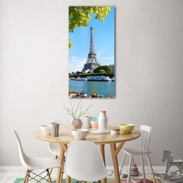 Quadro acrilico verticale Torre Eiffel Parigi