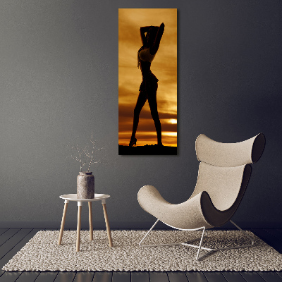 Quadro in vetro acrilico verticale Gonna corta