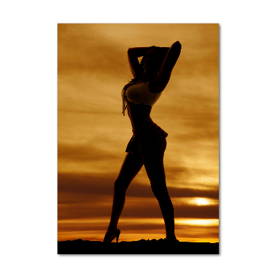 Quadro in vetro acrilico verticale Gonna corta