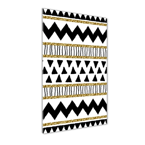 Quadro acrilico verticale Di origine etnica