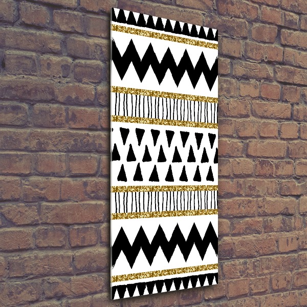 Quadro acrilico verticale Di origine etnica