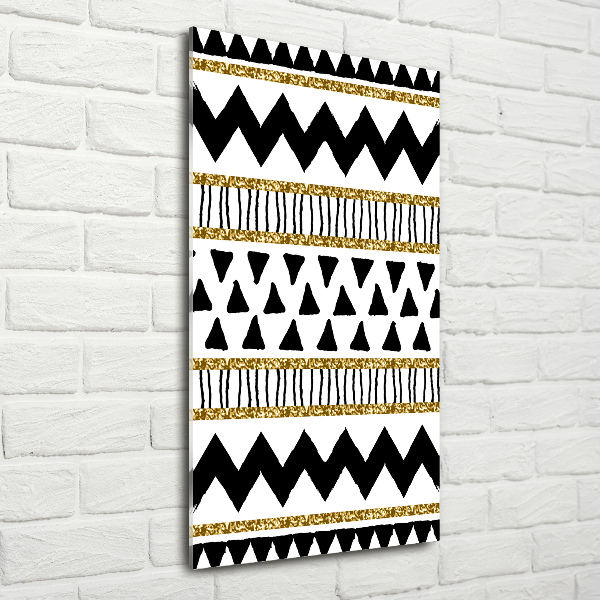 Quadro acrilico verticale Di origine etnica