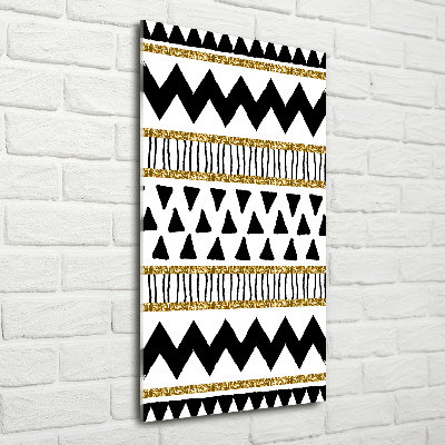 Quadro acrilico verticale Di origine etnica