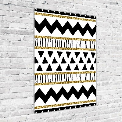 Quadro acrilico verticale Di origine etnica