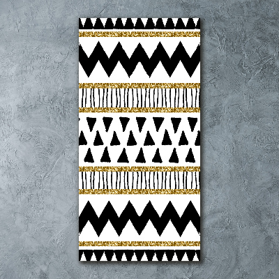 Quadro acrilico verticale Di origine etnica