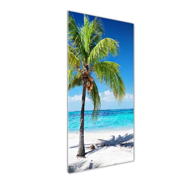 Quadro vetro acrilico verticale Spiaggia tropicale