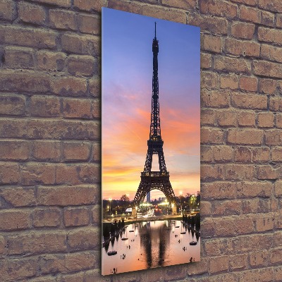 Quadro vetro acrilico verticale Torre Eiffel Parigi