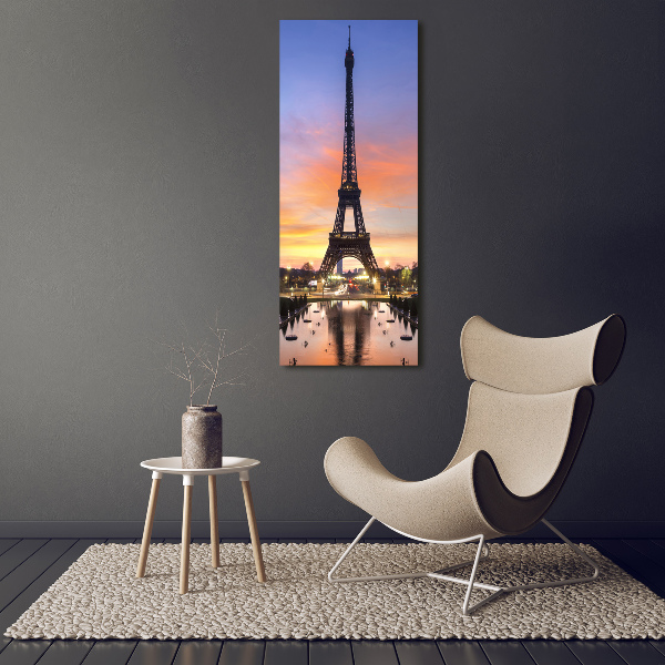 Quadro vetro acrilico verticale Torre Eiffel Parigi