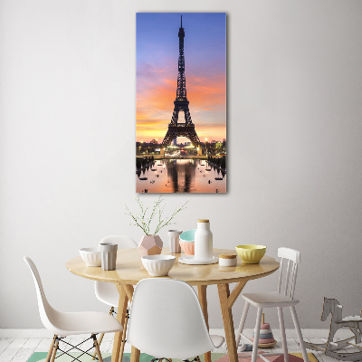 Quadro vetro acrilico verticale Torre Eiffel Parigi