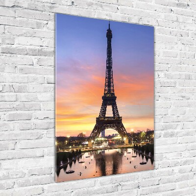 Quadro vetro acrilico verticale Torre Eiffel Parigi