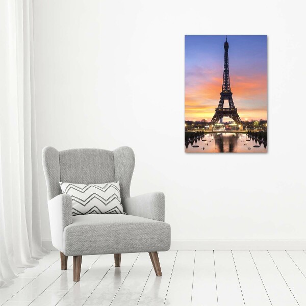 Quadro vetro acrilico verticale Torre Eiffel Parigi