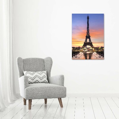 Quadro vetro acrilico verticale Torre Eiffel Parigi