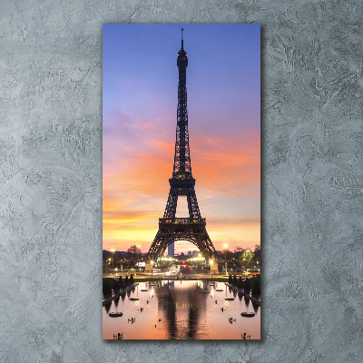 Quadro vetro acrilico verticale Torre Eiffel Parigi