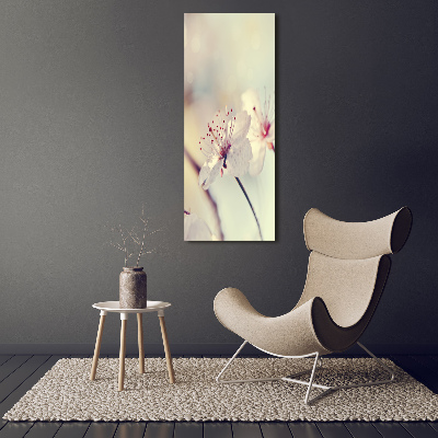 Quadro acrilico verticale Fiori di ciliegio