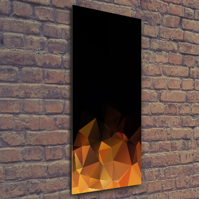 Quadro vetro acrilico verticale Triangoli astratti