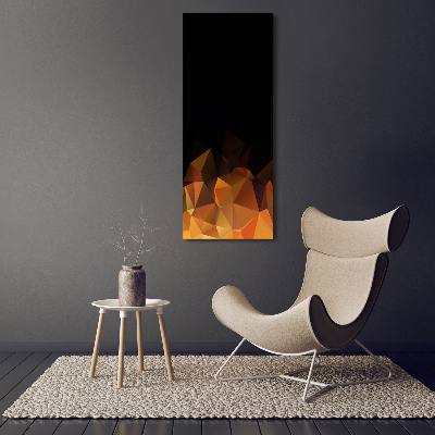 Quadro vetro acrilico verticale Triangoli astratti