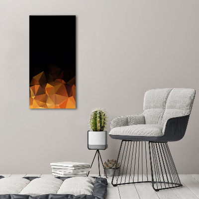Quadro vetro acrilico verticale Triangoli astratti