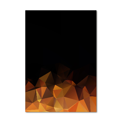 Quadro vetro acrilico verticale Triangoli astratti