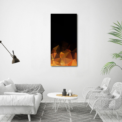 Quadro vetro acrilico verticale Triangoli astratti