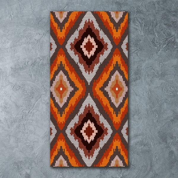 Quadro stampa su vetro acrilico verticale Sfondo retrò