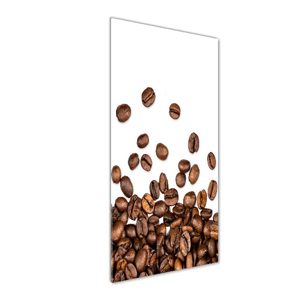 Quadro in vetro acrilico verticale Chicchi di caffè